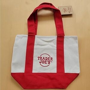 Trader Joe’s NEW Mini Red Tote Bag! Canvas Tote • BNWT

Brand new with tag.